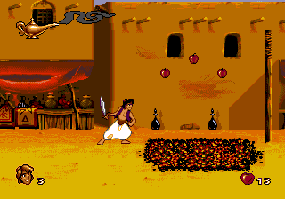 Aladdin Sega Genesis Screenshot - EmuBox
