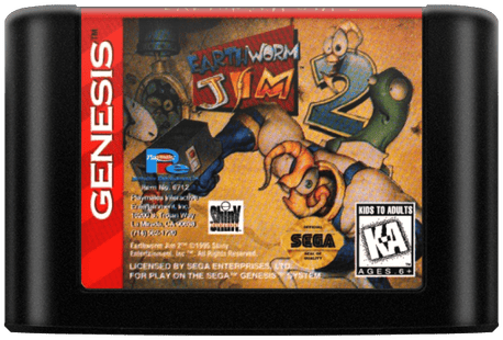 Earthworm Jim 2 Sega Genesis Cover - EmuBox