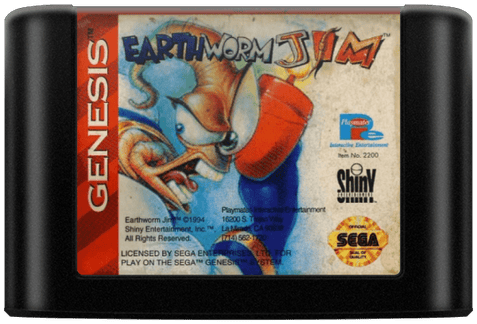 Earthworm Jim Sega Genesis Cover - EmuBox