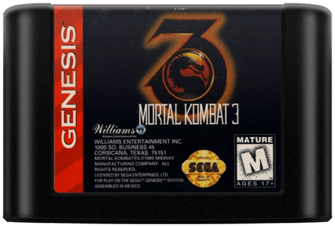 Mortal Kombat 3 Sega Genesis Cover - EmuBox